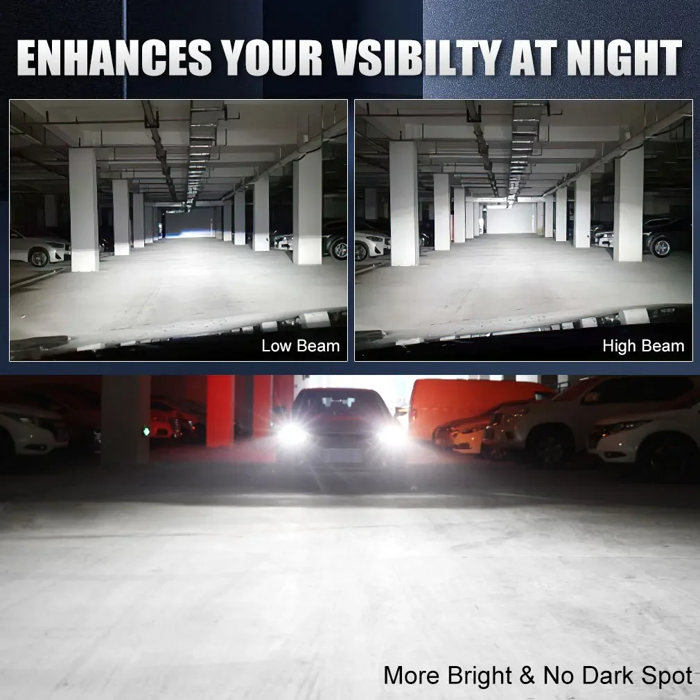 OLLO 2pcs H7 LED Headlights for Car H11 H1 H13 80000LM 950W Highpower HB3 9005 HB4 9006 H8 HIR2 H4 LED CarBulb Auto Fog Light