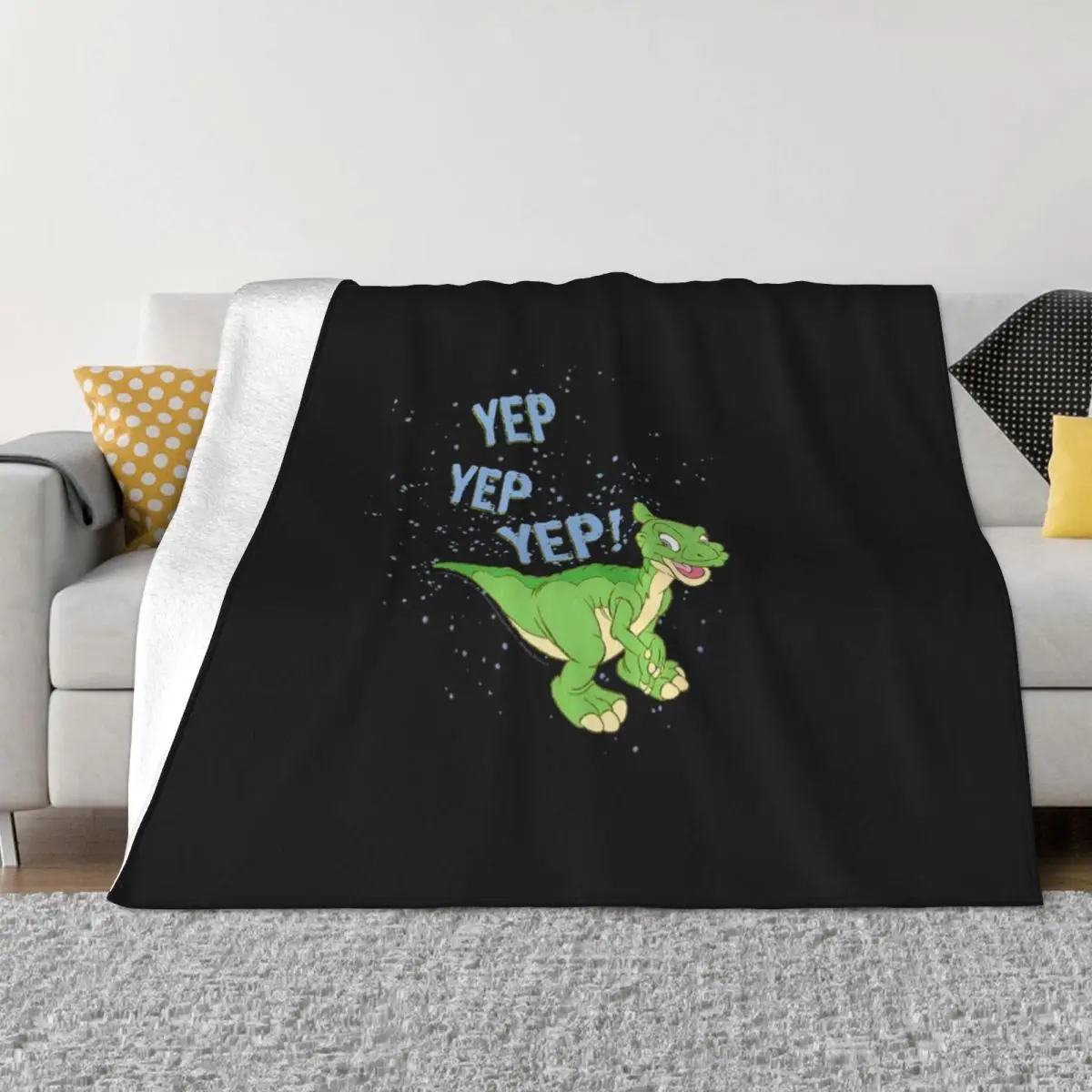 Land Before Time Ducky Yep Yep Yep Sprinkle Throw Blanket Camping Blanket Personalized Gift