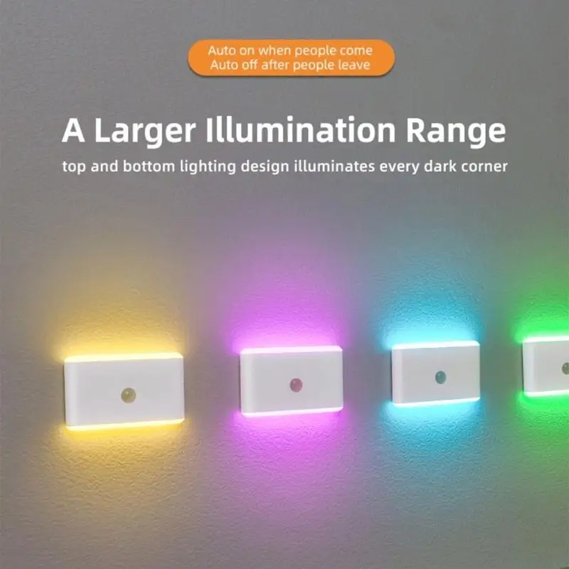 Portable USB Powered Night Light With 400mAh Battery And Auto On Off Feature USB Rechargeable Motion Sensors Lights M4YD