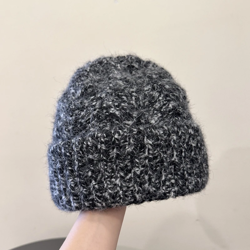Men Women Cable Knit Beanie Mixed Color Warm Winter Hat Knit Skull Cap Fashion Streetwear Cozy Cold Weather Outdoor Ski Travel