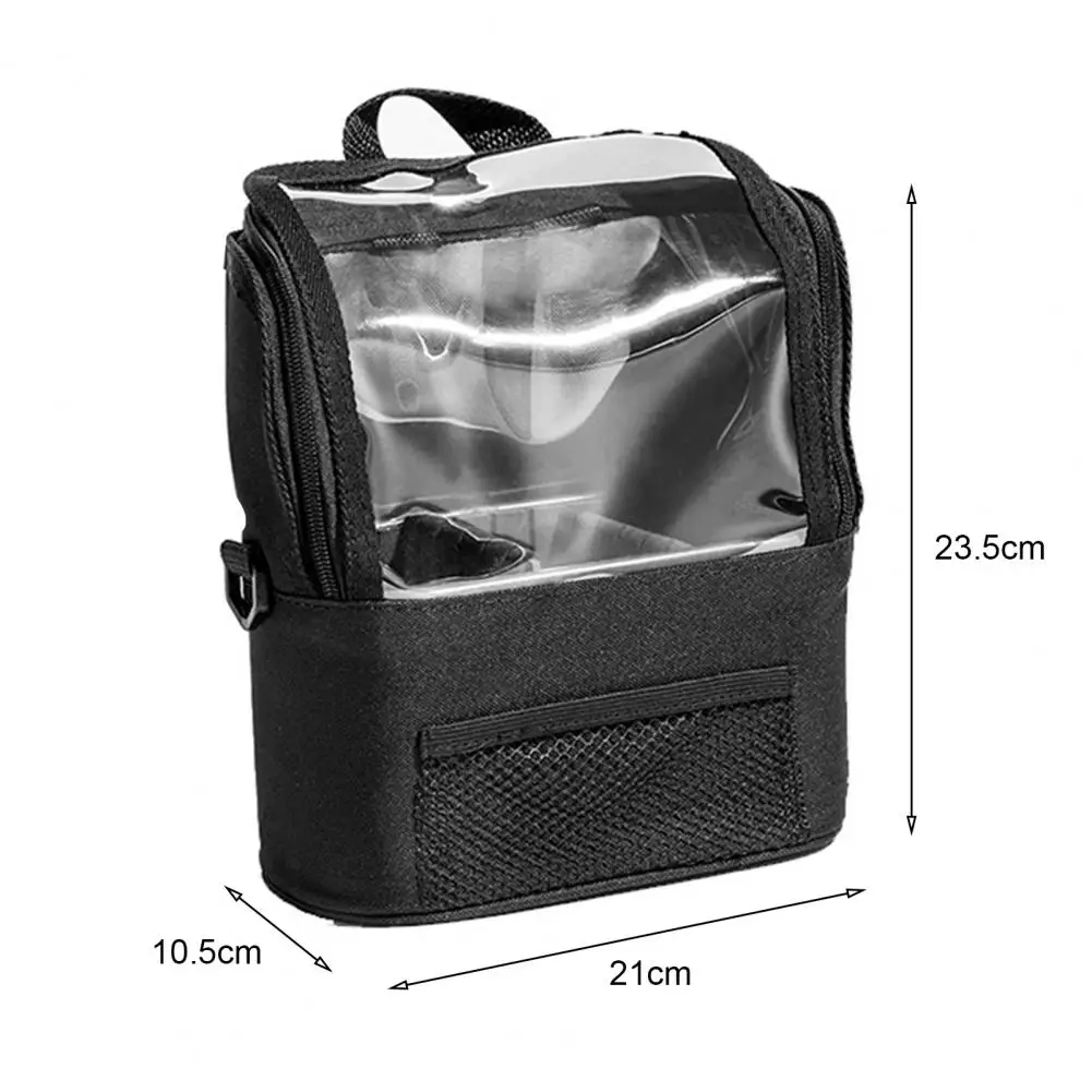 Makeup Brush Bag Cosmetic Bag Capacity Professional Makeup Artist Bag with Adjustable Belt Shoulder Strap Transparent Window