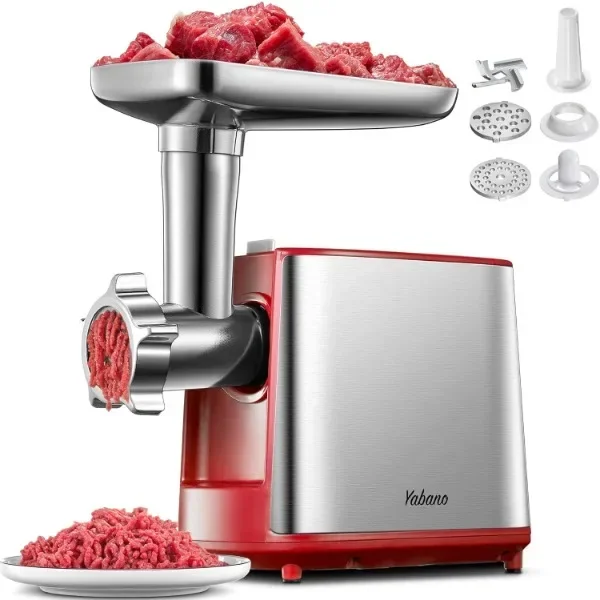 NEW NEW Electric Meat Grinder, Heavy Duty Meat Mincer, Sausage Stuffer Maker, Food Grinder with Sausage & Kubbe Kit, 2 Grinder P