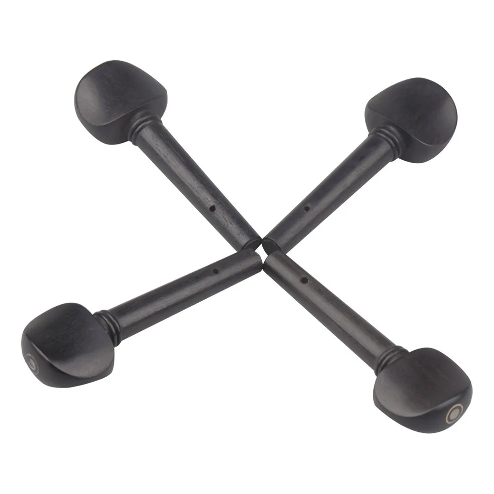 

4Pcs Violin Tuning Pegs Ebony Wood Smooth Finish Replacement Parts for DIY String Instrument Accessories Violin Tuning Pegs