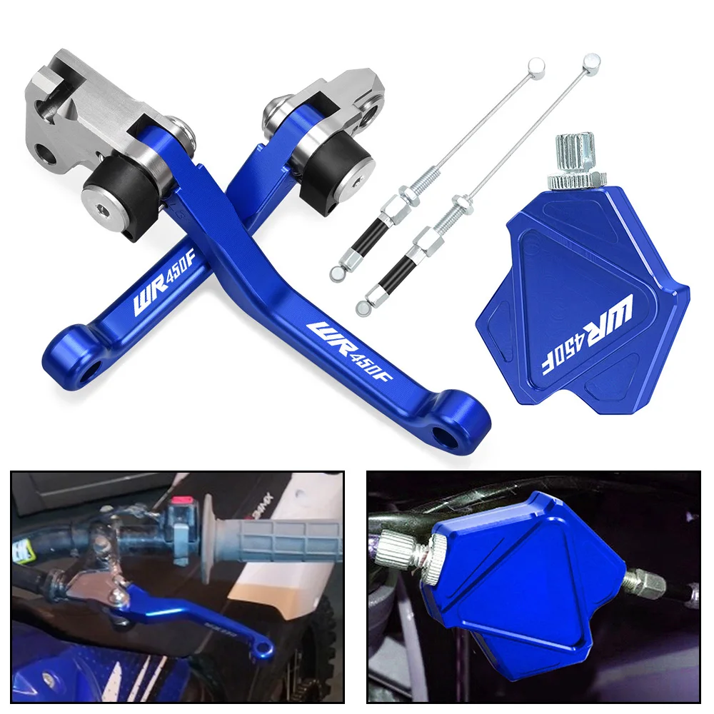 AliExpress LANQIAN WR450F Dirt Bike Brake Clutch Levers Stunt Clutch Easy Pull Cable System Set For YAMAHA WR 450 F 2001-2023 Motocross Accessories