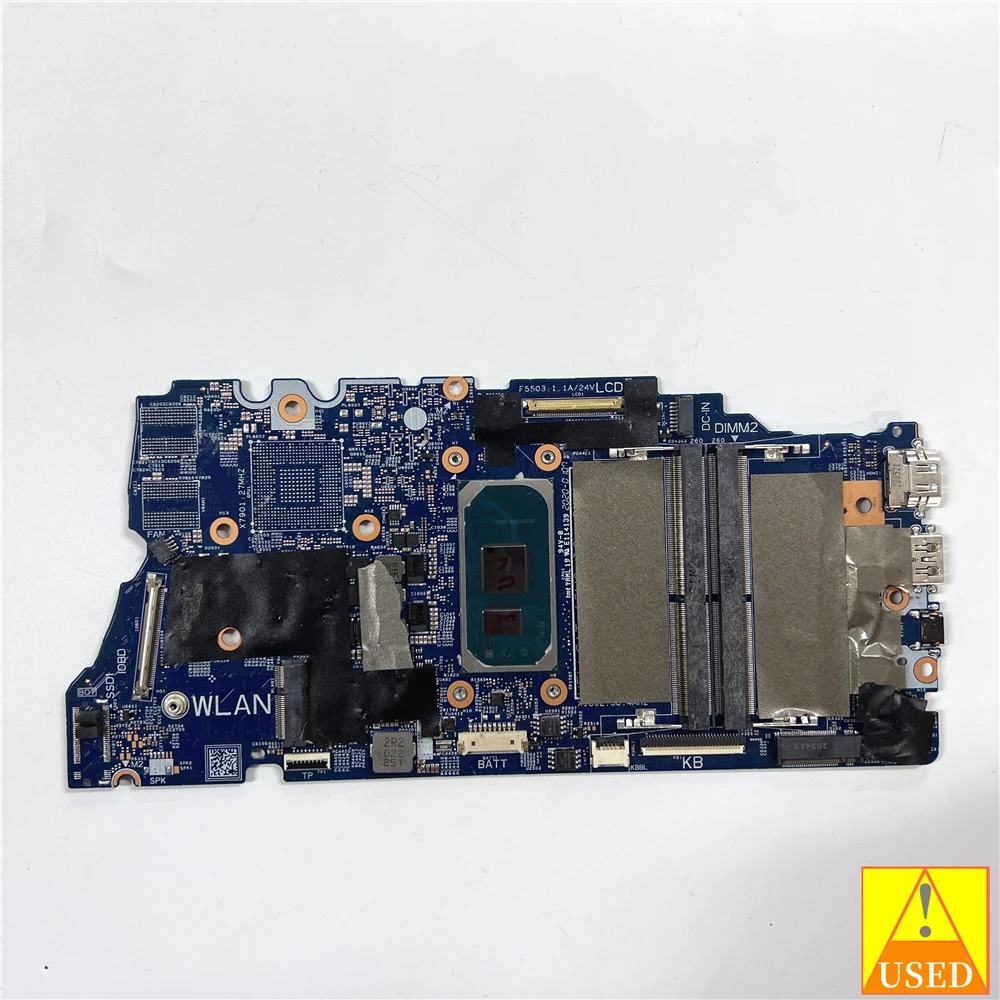 USED Laptop Motherboard  CN-0GVCY9 19789-1 For DELL 7500 WITH  i5-1035G1 Tested 100% work