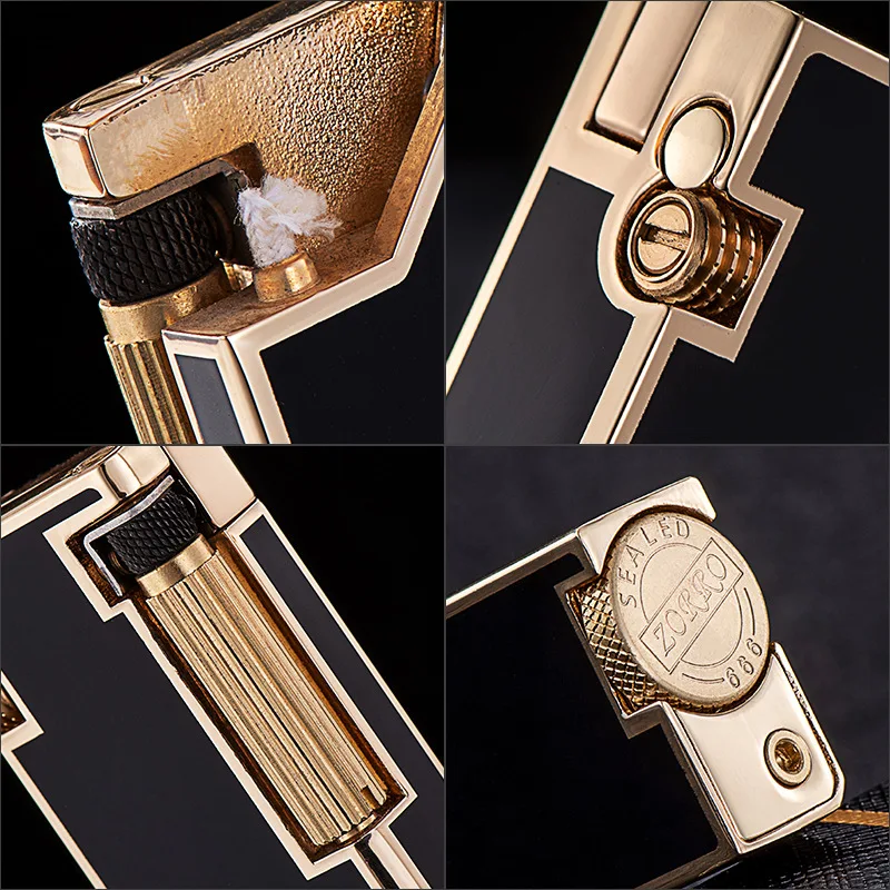 Metal Windproof Sideslip Grinding Wheel Flint Kerosene Lighter Mimi Portable Classic Creative Personalized High-end Gift Lighter