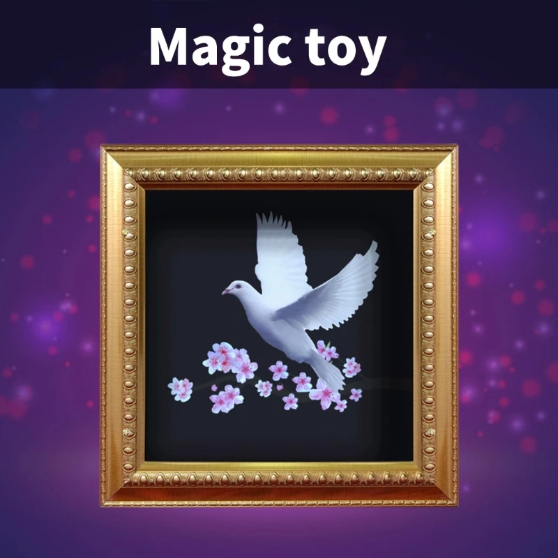 Close-Up Magics Picture Frame Make Painting to Real Magics Trick Toy Stage Magician Props for Family Gathering