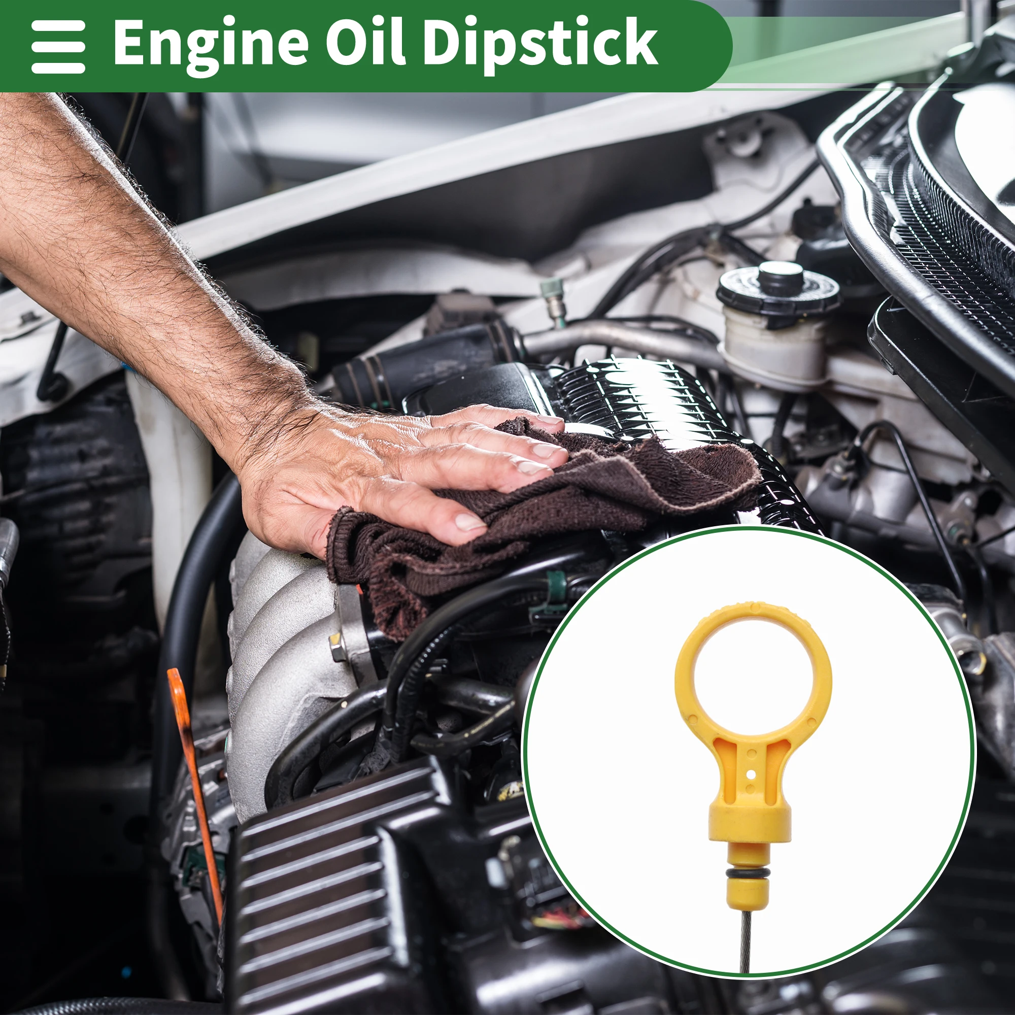 

UXCELL Oil Dipstick Oil Level Dip Stick No.12580068 for Chevrolet Express 1500 2003-2014-Precisely Engineered Fluid Level Gauge