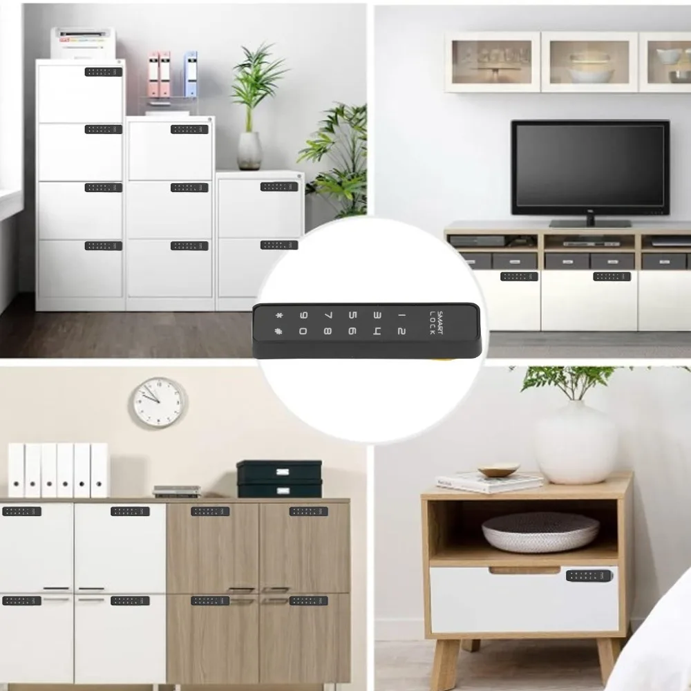 Durable Keyless Entry Electronic Cabinet Lock Password Entry Touch Keypad Touch Keypad Cabinet Lock Digital Cabinet Lock Drawer