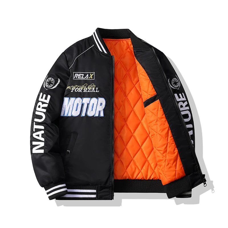 Cárdigan Vintage cálido para otoño e invierno, abrigo grueso informal de lana para hombre, chaqueta Bomber de béisbol holgada con cuello levantado para exteriores