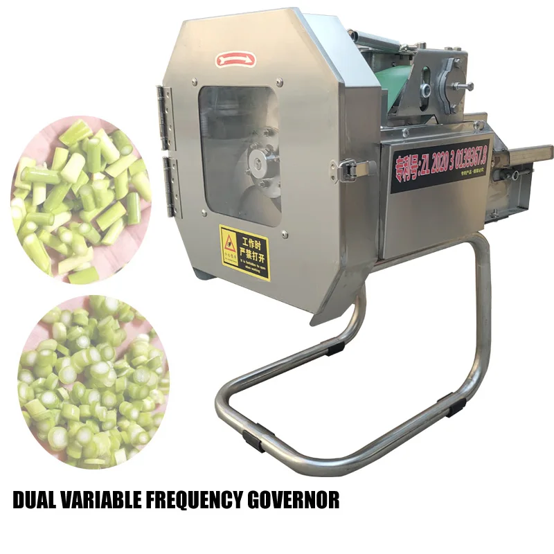 Automatic Vegetable Cutting Machine For Scallions Chives Eggplants Radish Segments Slices Shredding  Cut Into Segments Machine