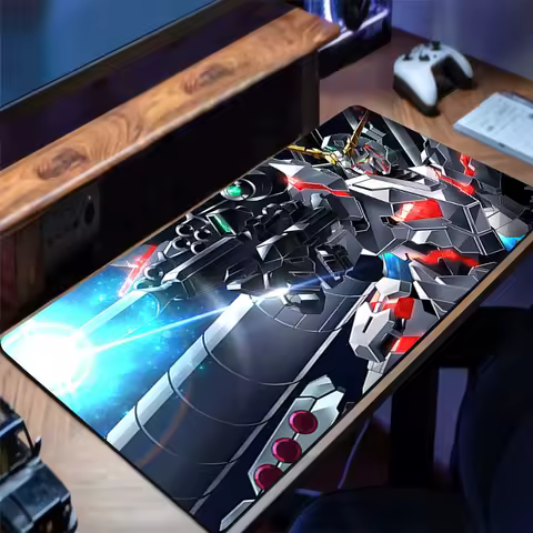 Mouse Pad Anime Non-Slip Rubber Mousepad Soft Desk Mat Mechanical Warrior Gundam Gaming PC Accessories Large Gamer Keyboard Mat
