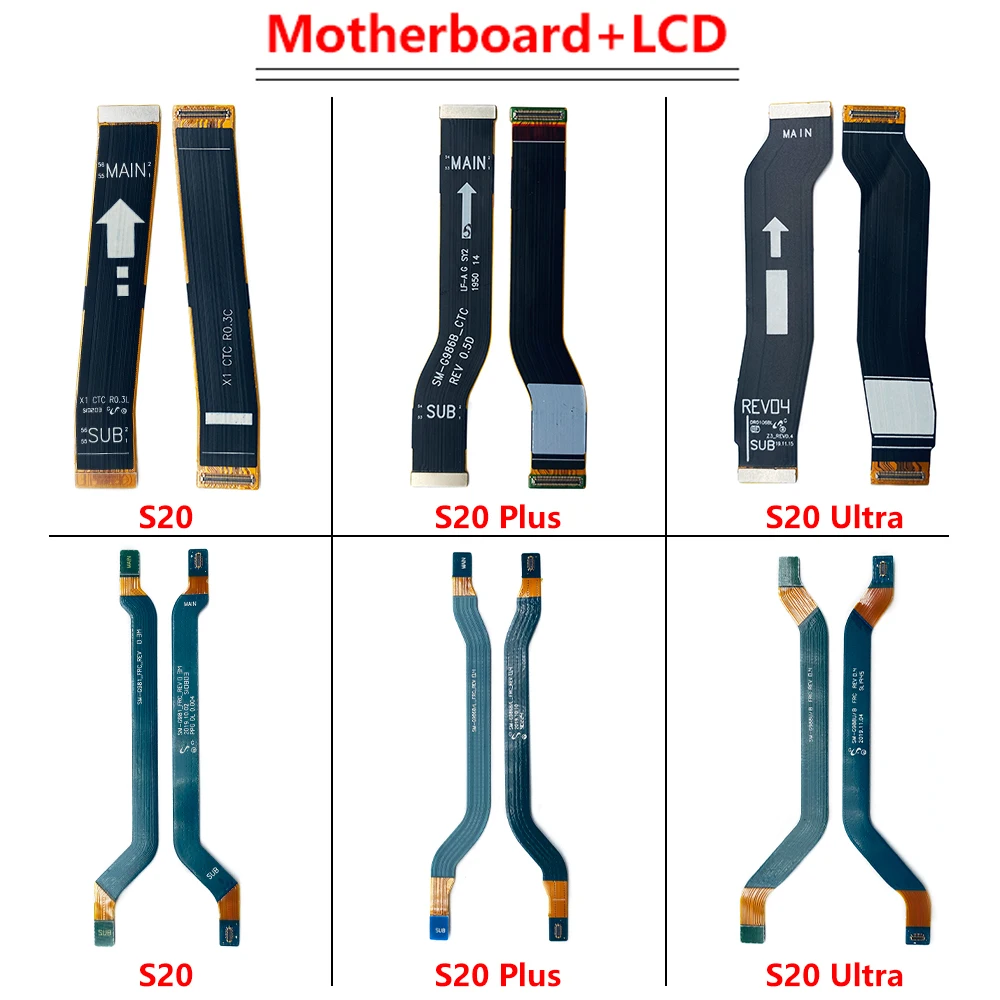 NEW For Samsung S20 Ultra S20 Fe S10 Plus S23 Main FPC LCD Screen Display Connect Mainboard Flex Cable Ribbon