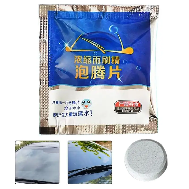 

Windshield Washer Tablets Wiper Fluid Solid Effervescent Tablets Multifunctional Windshield Wiper Tablets For Car Window Glass