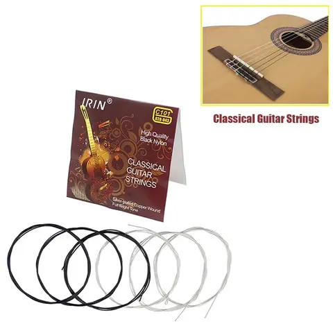 IRIN 6 Pcs Classic Guitar Strings Nylon Guitar Strings Classic Guitar Rope Guitar  Instrument Accessories