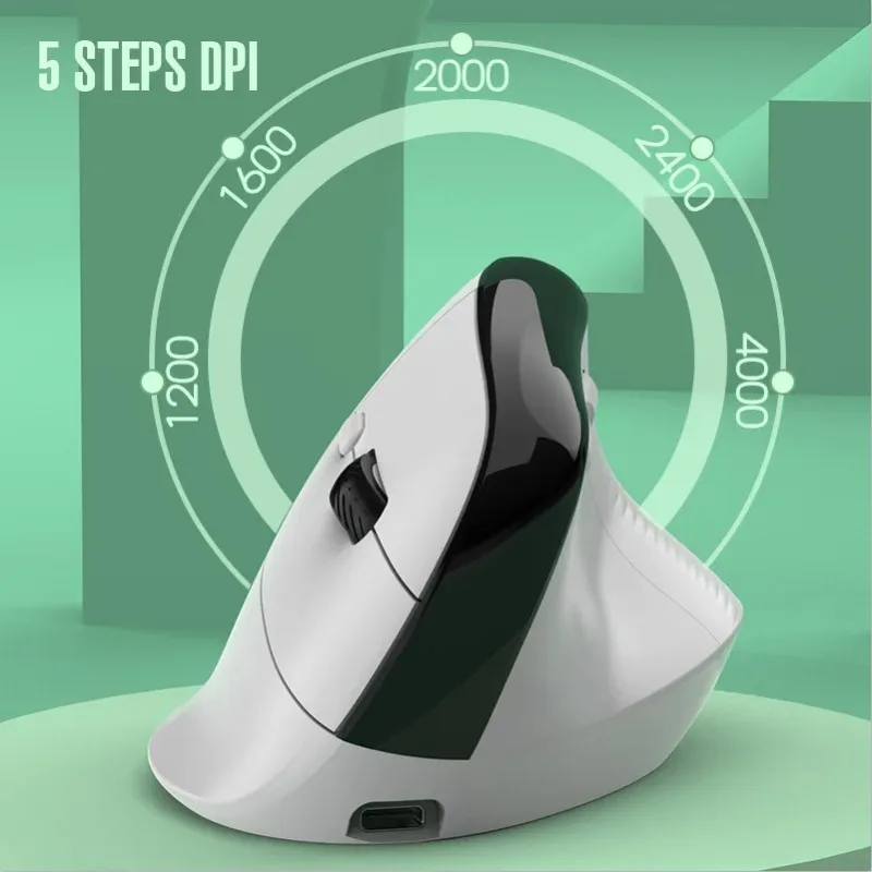 New Original IHOYI Wireless Mouse Bluetooth Ergonomic Vertical Charging Dual Mode Mouse Business Silent Office Computer