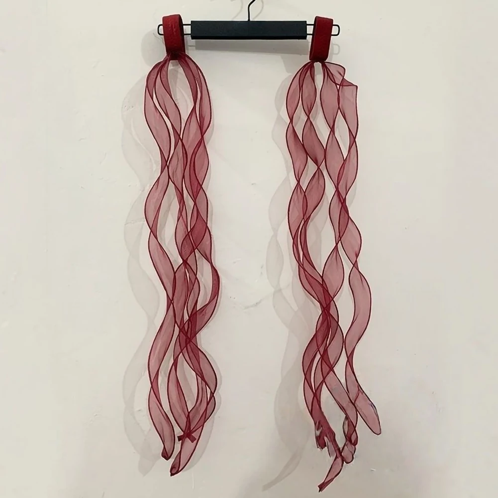 Czarne Nowoczesne Akcesoria do Tańca Towarzyskiego Samba Opaska na Nadgarstek w kolorze bordowym Akcesoria do Strojów Scenicznych Ręka Pływająca Falująca GB Dance