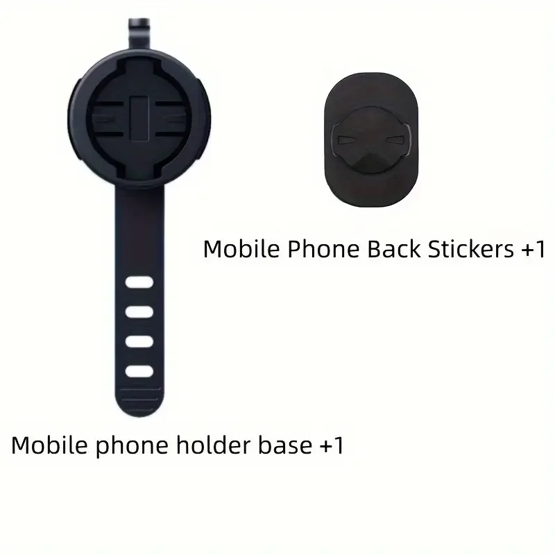 1pc Black TPU Silicone Wrist Strap For Garmin Smartphone Bicycle Mount Smartphone Holder Adjustable Buckle Mount
