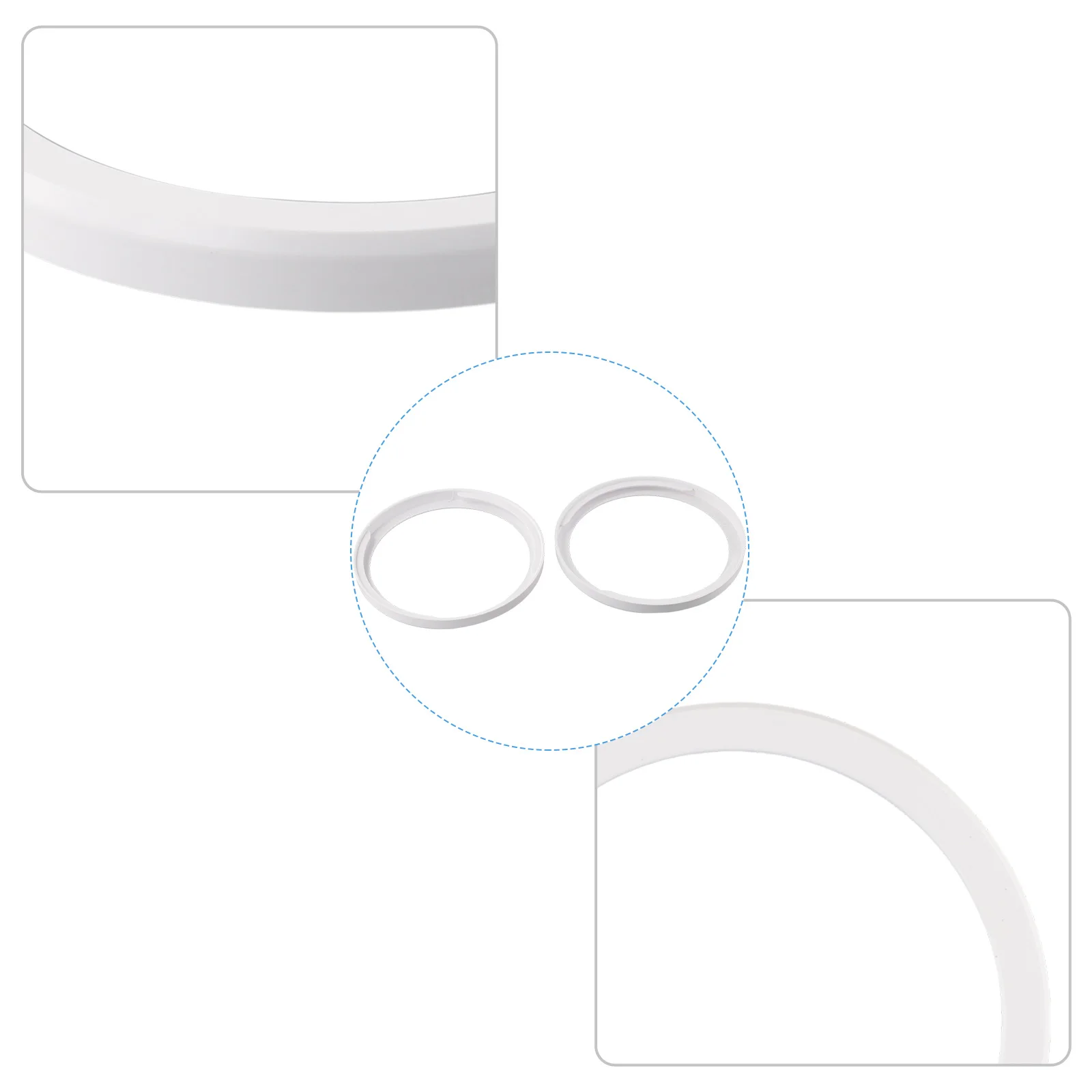User-friendly Cost-effective Pipe Snap Ring Pipe Clamp Ring None 15cm Air Conditioning Hose Connector PVC Pipe Snap Ring White