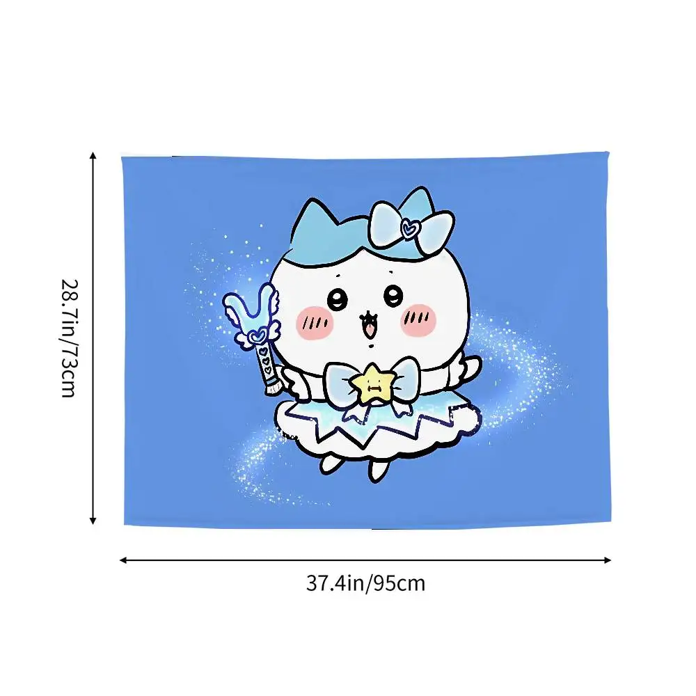 لطيف الكرتون H-Hachiware نسيج الجدار الشنق نسيج آرت ديكو بطانية الستار معلقة في المنزل غرفة نوم غرفة المعيشة ديكور #4