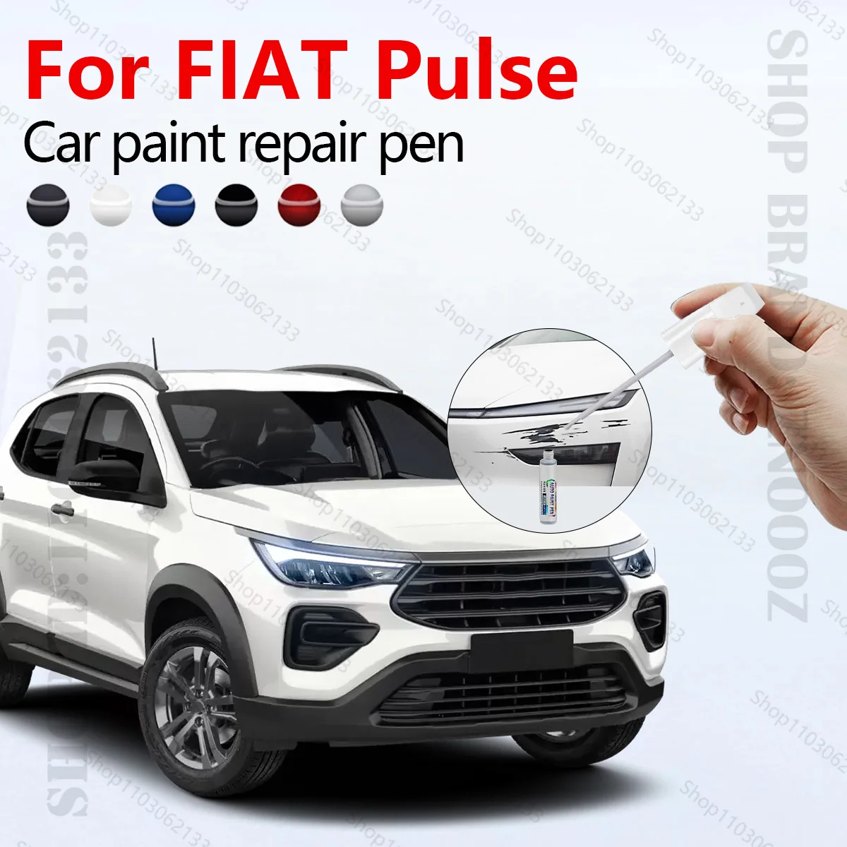 For 2021-2025 FIAT Pulse Car Paint Repair Pen Paint Scratch Repair Accessories Blue Bank White Gray Volcano Black Silver