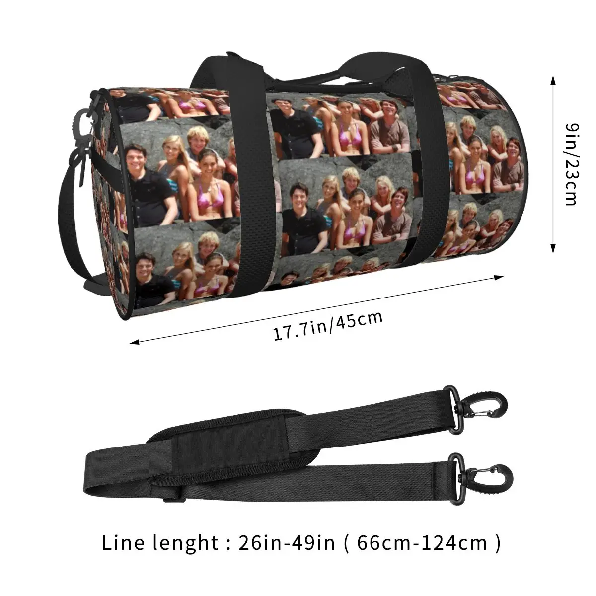 H20 Just Add Water Large Duffle Gym Bag Multi-Functional Duffle Travel Bags Handbags Fitness bag