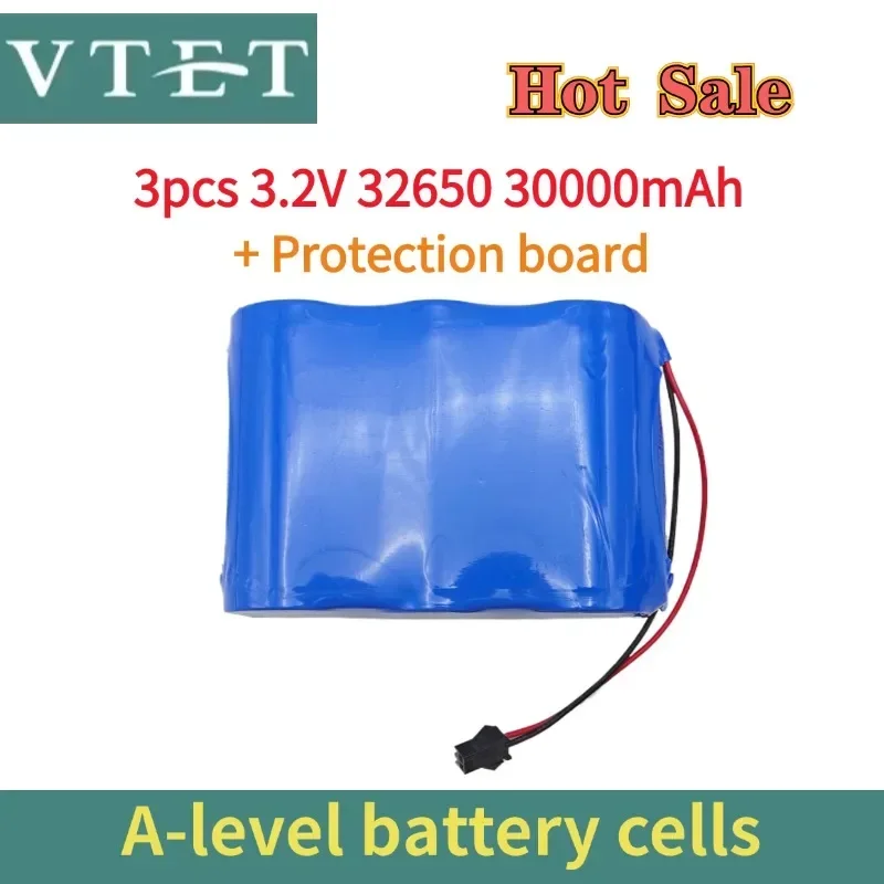 New 3.2V 32650 Solar Lamp Battery Large Capacity Lithium Battery Solar Street Lamp Floodlight Battery with Protection Panel32700