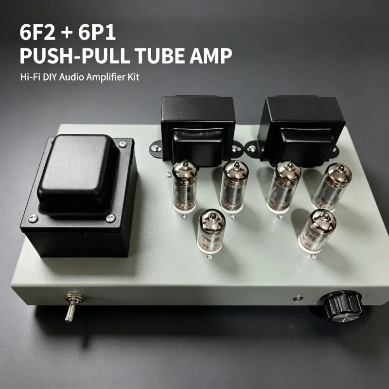 6F2+6P1 Push-Pull Vacuum Tube Amplifier DIY Kit HiFi Stereo Valve Audio Power Amp Assembly Set view 6