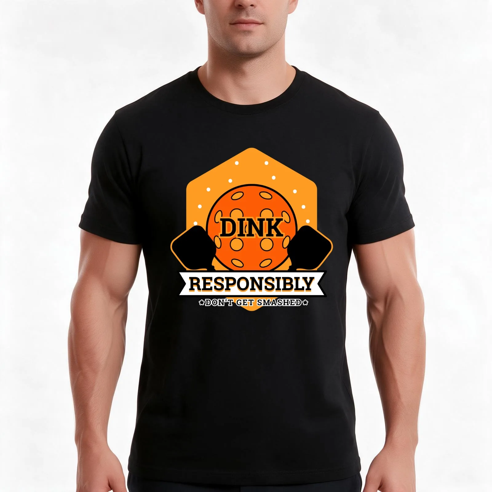 Dink Responsibly | Pickleball Gifts | clothing Dad Grandpa Sayings Gifts for Men Gifts for Women Mom T-Shirt, Unisex Men Women
