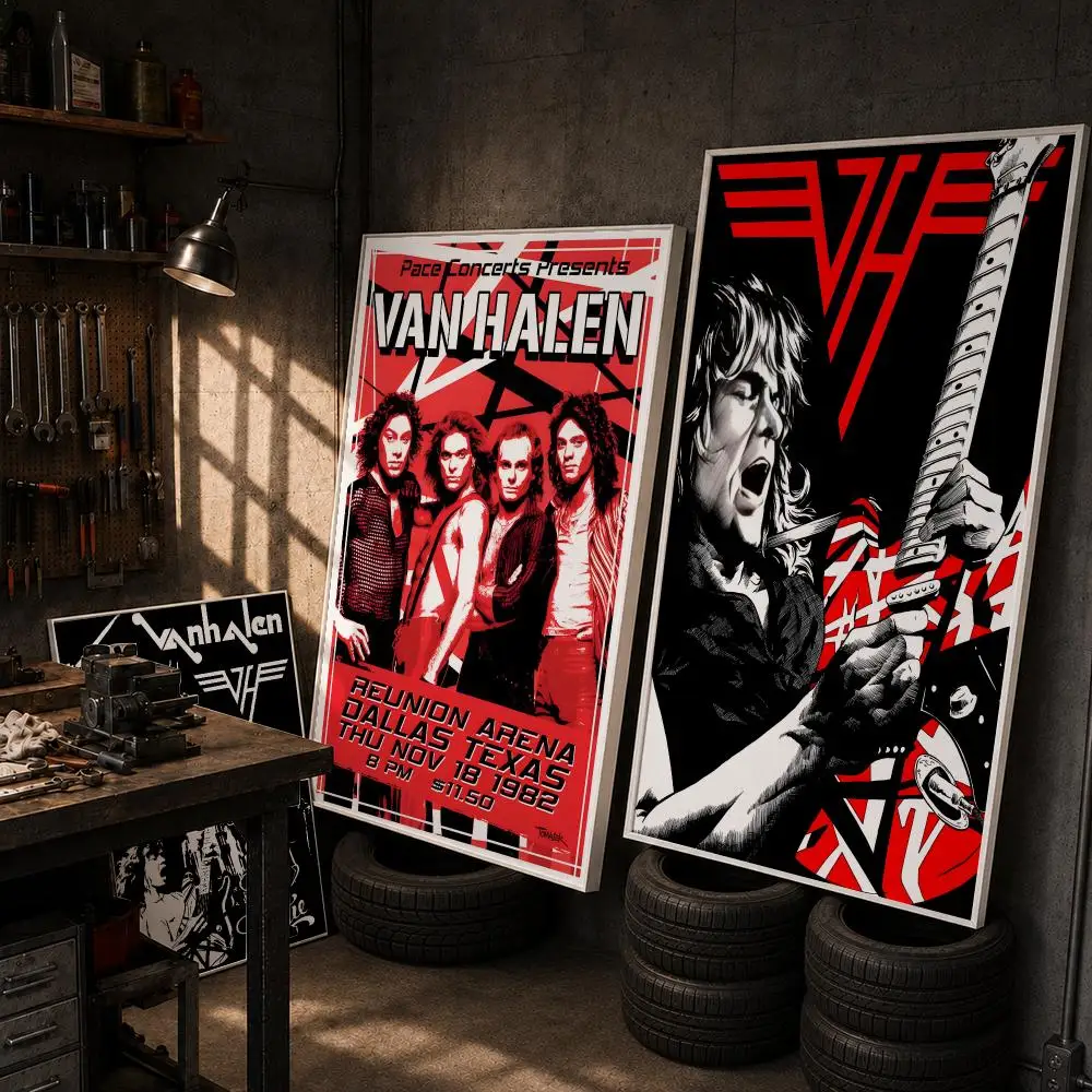 Band V-Van H-Halen - Jump Poster HD Wall Art Home Decor Waterproof Print Bedroom Garage Party Gift