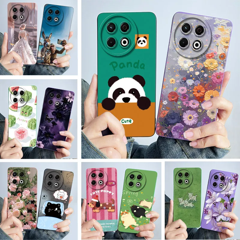Funda para Tecno Spark 30 Pro 4G KL7 Fundas Panda silicona líquida suave mejora protección de lente contraportada Spark 30Pro carcasa de teléfono