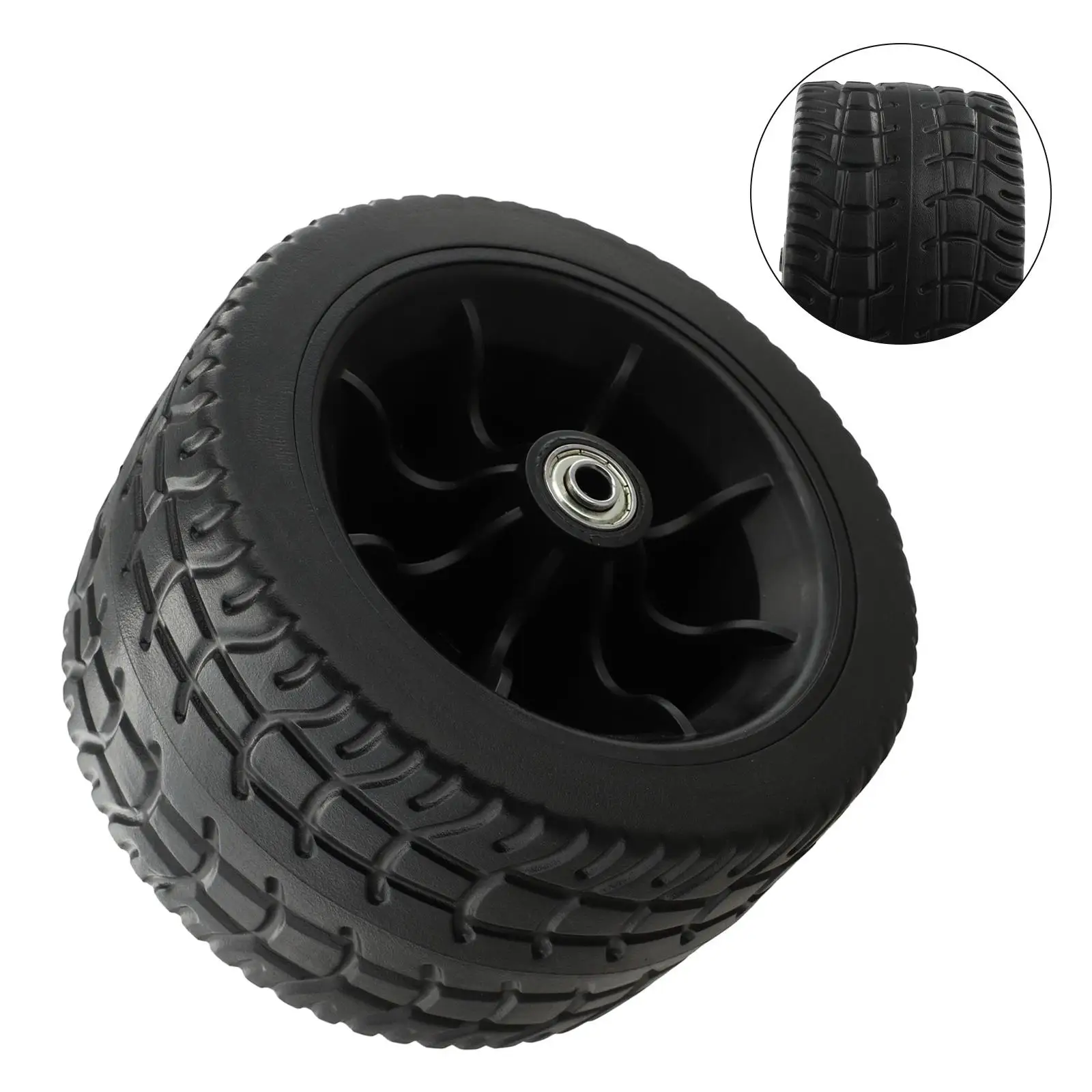 جديد العملي عجلة الإطارات محامل مزدوجة طويلة الأمد بو المواد 155*10 سنتيمتر 6*4in جميع التضاريس عالية الجودة #4
