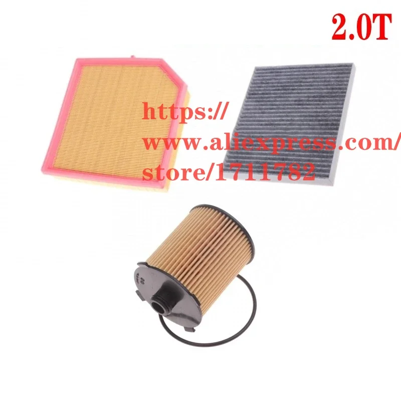 3pcs/kit Filter Set for 19-20 Gelly/Geely Tugella FY11 2.0T Air,Oil,Cabin Filter