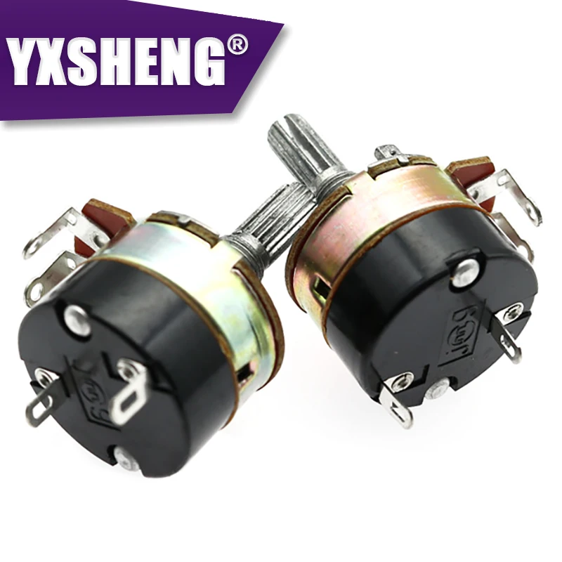5PCS WH138 WH138-1 B5K B10K B20K B50K B100K B250K B500K 10K 100K Adjustable Resistance Speed Regulator With Switch Potentiometer