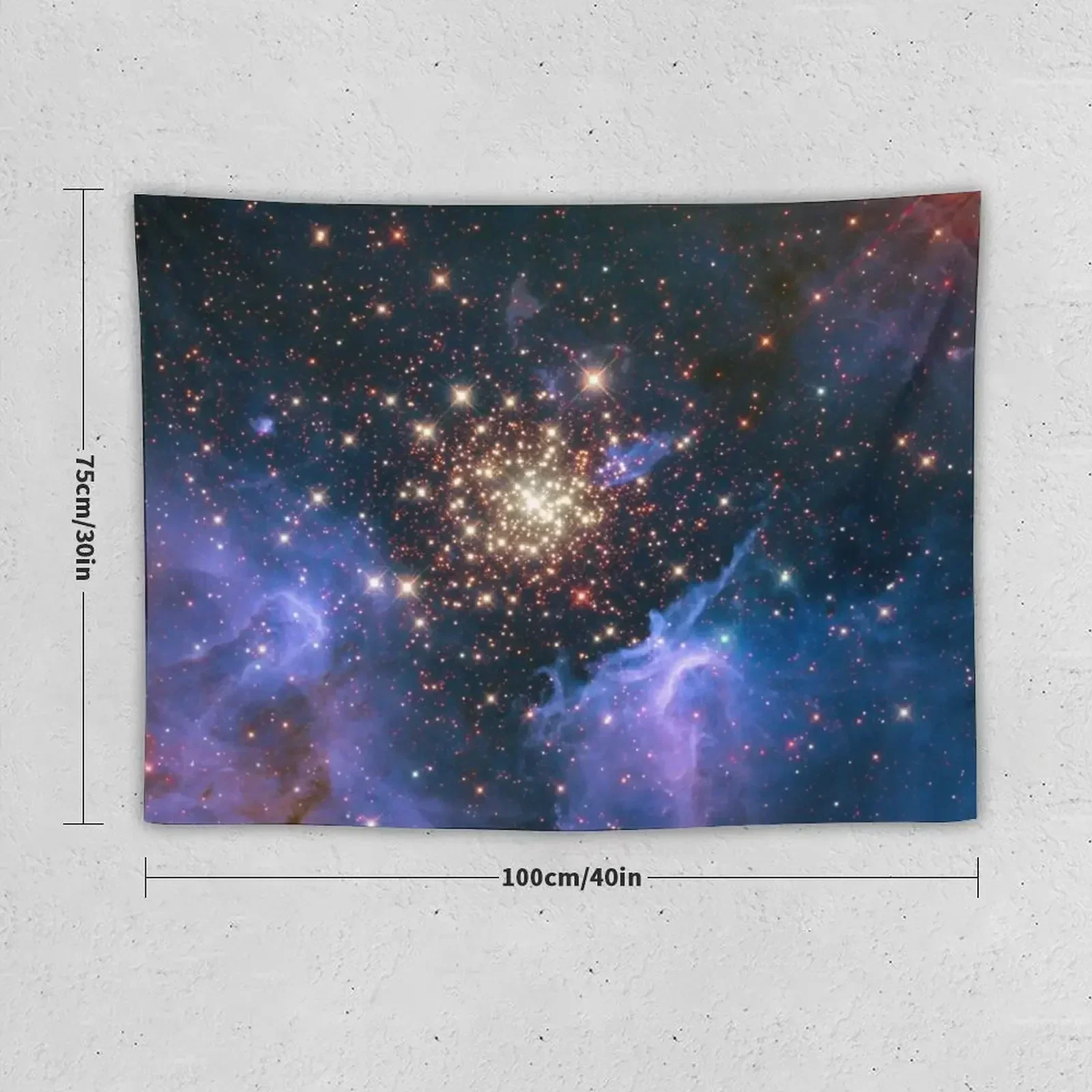 Star Burst Cluster in Nebula NGC 3603 Giant molecular cloud Tapestry Aesthetic Decoration Outdoor Decor Tapestry