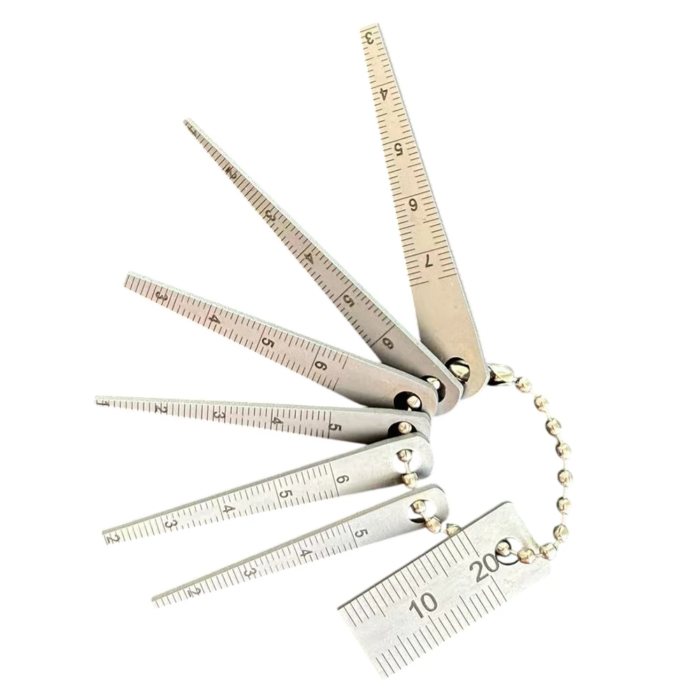

Pocket Tool 1.5-5.5mm Tapered Ruler Lightweight Measurement Tool Instrument Part Stainless Steel Ruler Accurate Reading