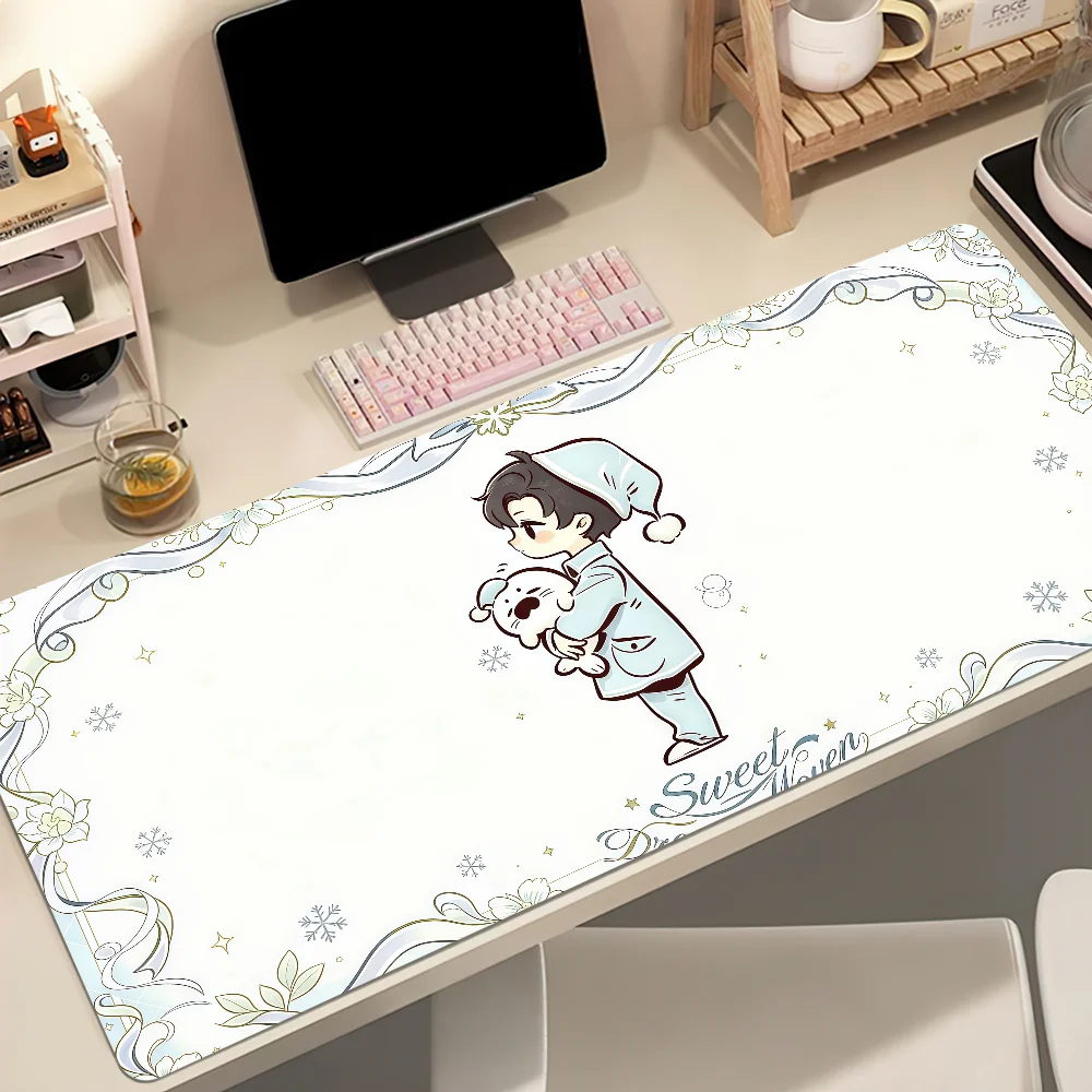 Love And Deepspace Sleep Mouse Pad MousePad Computer Desktop Large Non-slip Lockedge Desk Mat Keyboard Office Gamer Student
