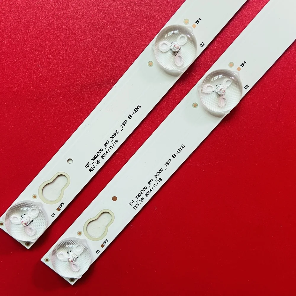 2pcs LED Backlight Strip For TELLFUNKEN TF-LED32S19 32S3750 32HR330M07A2 V2 LVW320CSOT 32D2700 HR-56613-12785 YHA-4C-LB320T-YHL