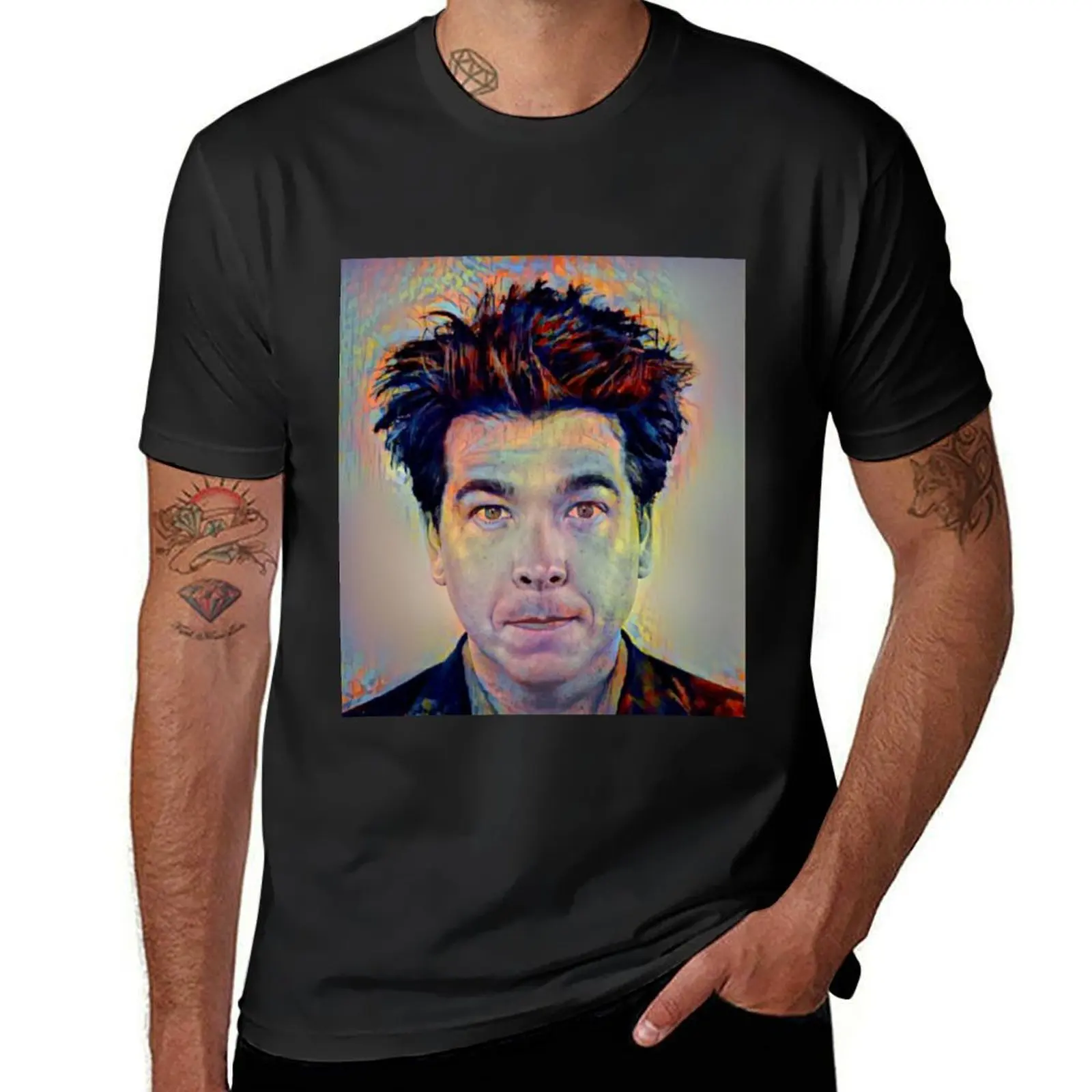 

Michael McIntyre Pop Art Portrait T-Shirt customs design your own plus sizes men clothing