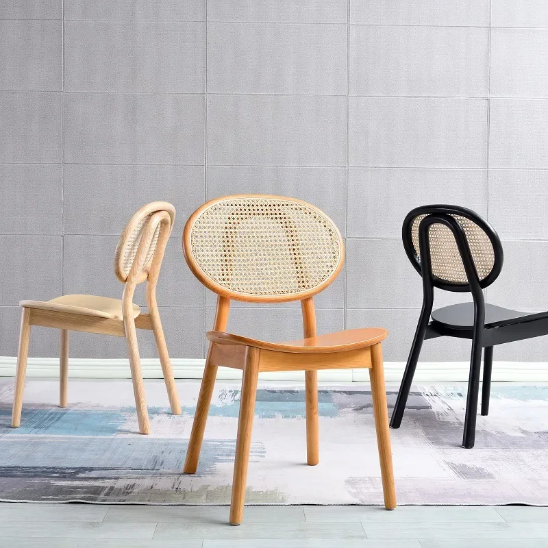 Nordic Light Luxury and Minimalist Design Solid Wood Chair Backrest Chair Office Chair Suitable for  Living Room Company Use New