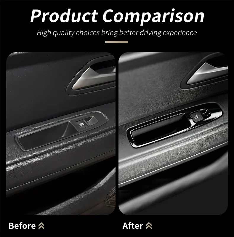 Auto-Fensterheber-Panel Kratzschutz für Dacia Duster 3 Bigster 2024 2025 2026 2027 Dekoration Schutz Innenausstattung Zubehör – Detail 3