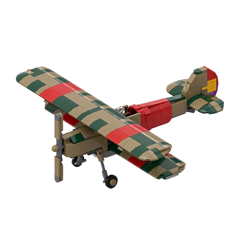 Military Viplane Fighter Model MOC Building Bricks War Equipment Modular Technology Gifts Holiday Assemble Toys Suit Display