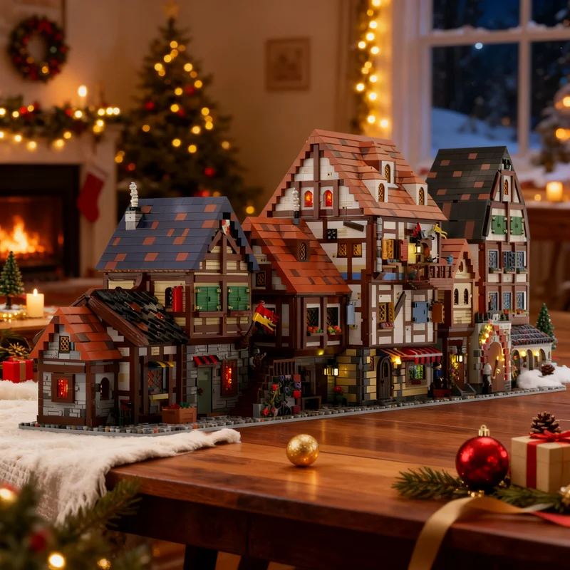 11594pcs MOC Castle MODULAR MEDIEVAL FRENCH BUNDLE Model Christmas Gift Tabletop Ornament And Room Decoration