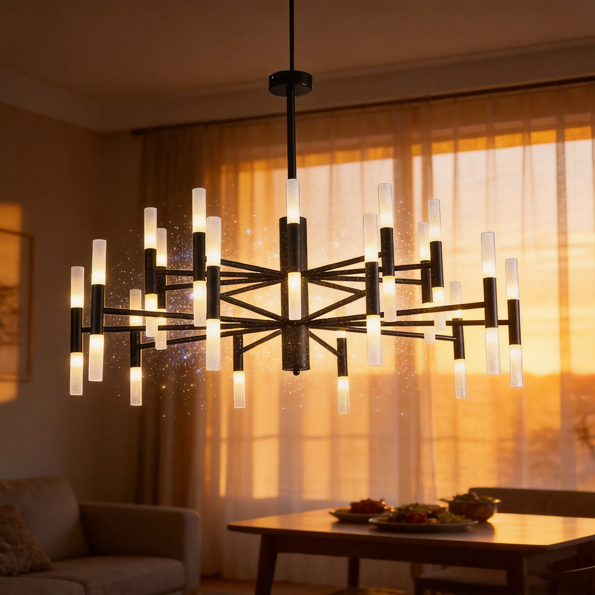 

Nordic Golden Modern Pendant Light Ceiling Chandelier for Living Room Dining Room Bedroom Decorative Lamp Fixture