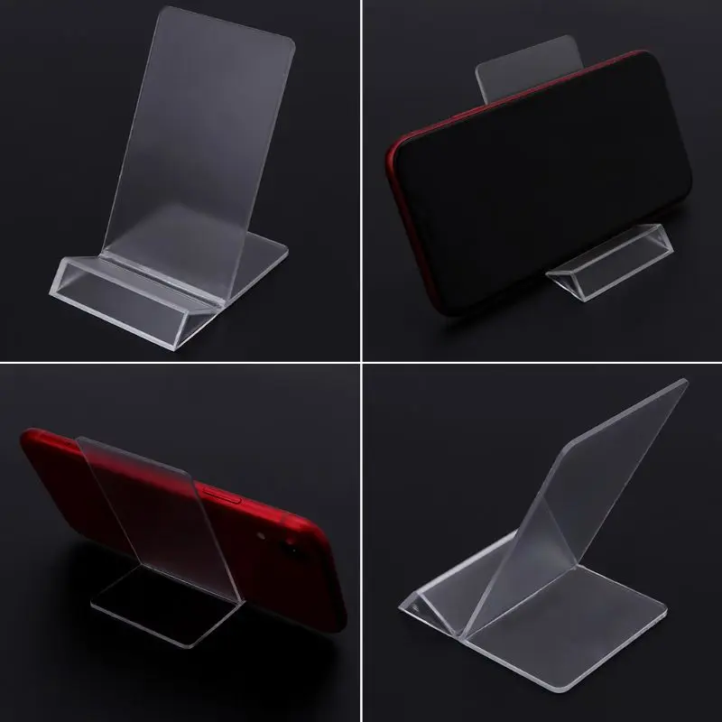 Phone Holder Tray Dasktop Acrylic Display Stand Mount Bracket Home Office