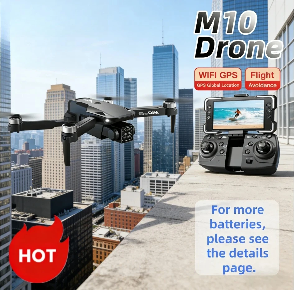 Original M10 Drone professional with screen brushless motor professional high-definition dual camera WIFI obstacle quadcopter 5G