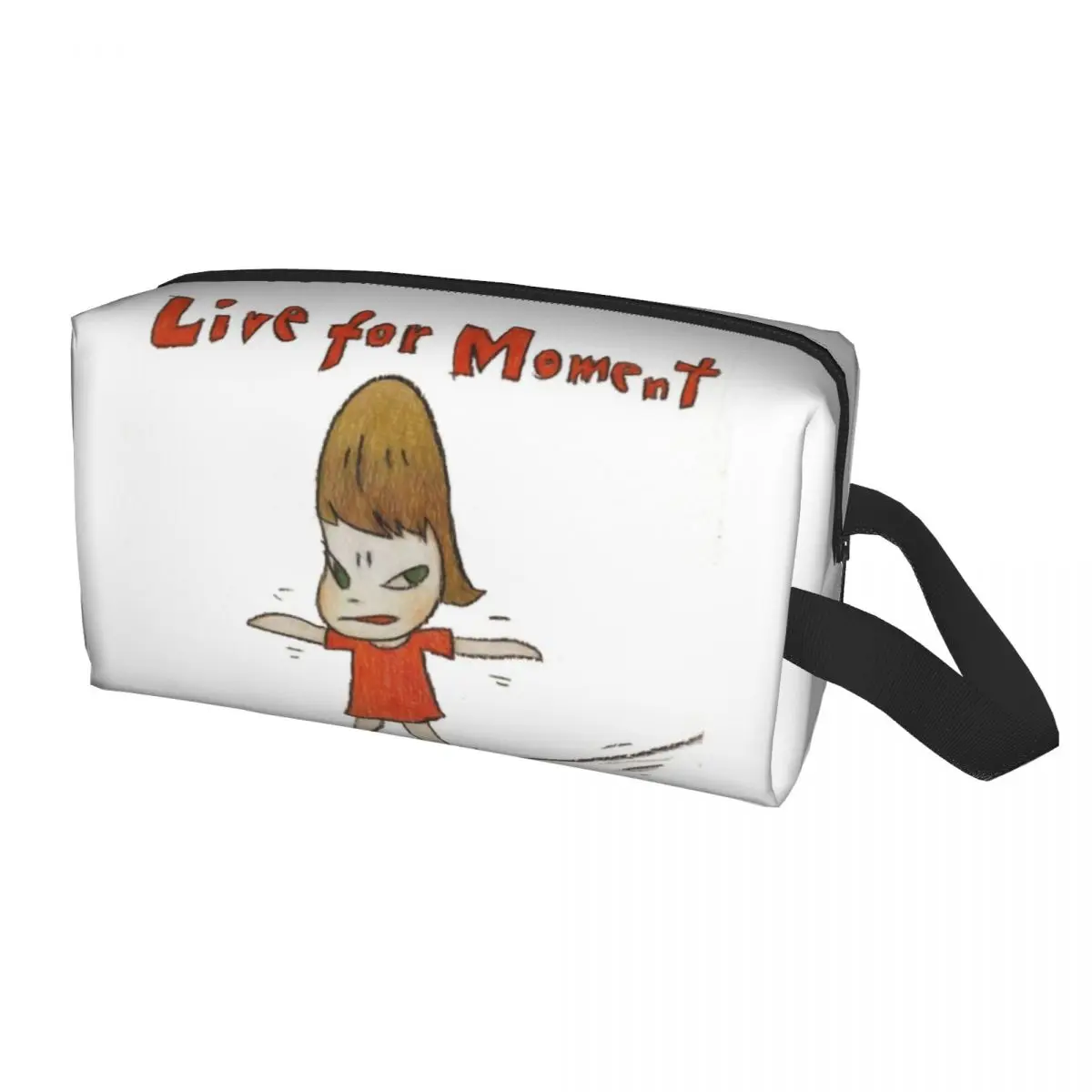Fashion Japanese Cartoon Manga Yoshitomo Nara Travel Toiletry Bag Women Makeup Cosmetic Organizer Beauty Storage Dopp Kit - view 5