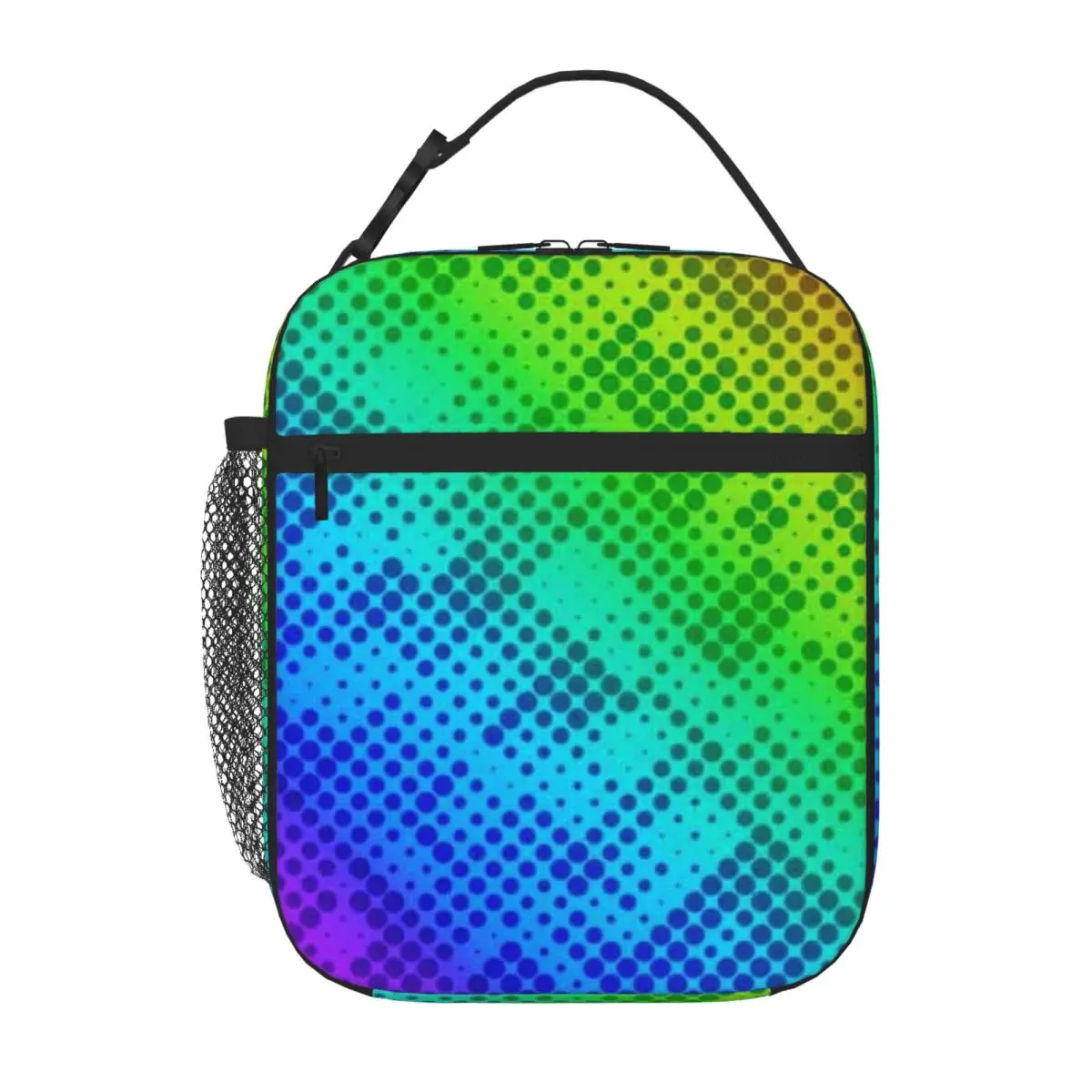 Bestselling Multicolor Retro Polka Dot S Pattern Camouflage Insulated Food Bag Office Break Meal Bag