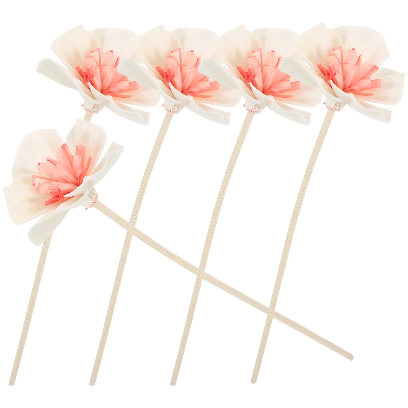 

5Pcs Aroma Bottle Flower Diffuser Sticks Replacement Essential Oil Reed Diffuser Flower Diffusers for Wedding Home
