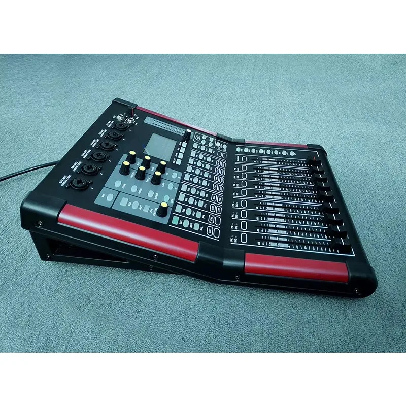 DX-12 Professional Audio Video & Lighting Live Mixer Console Digital DJ Sound USB Recorder Wireless Control Audio Mixing Console